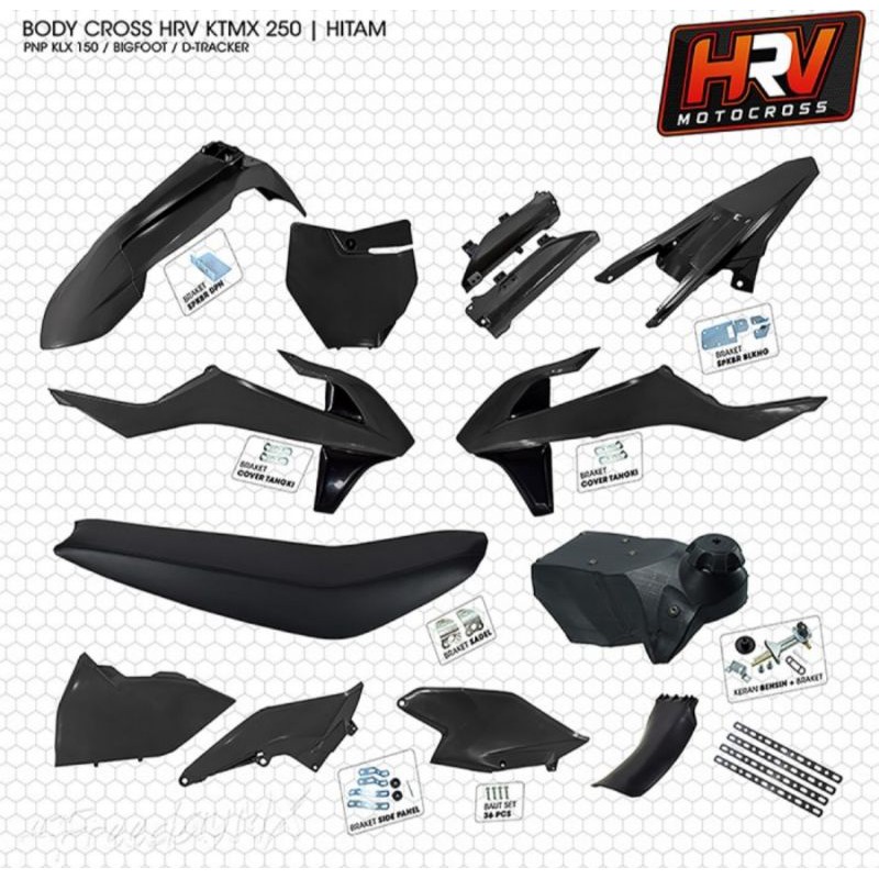 Body Full Set Trail KTM 250 2017 PNP Rangka KLX / KTMX