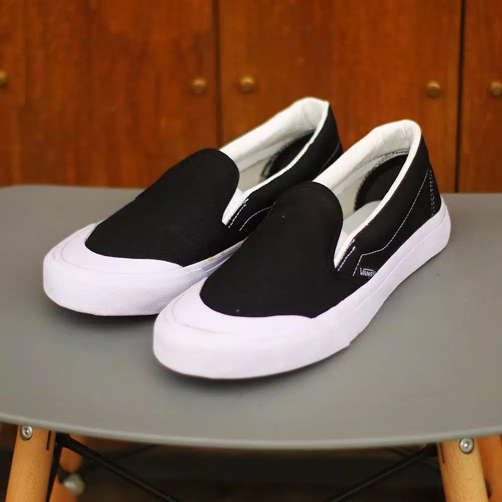 Sepatu Vans Skhool Motif 3D Sepatu Slip On Pria Casual Santai Kerja Kuliah Hangout