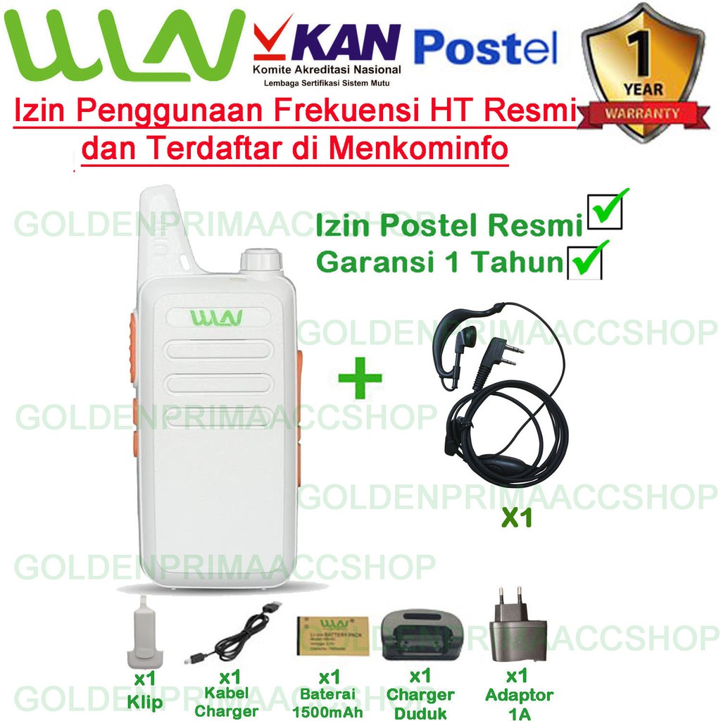 PAKET SATUAN STANDART HT WLN KD-C1 VARIASI HITAM,MERAH,PUTIH (ISI 1 PCS)