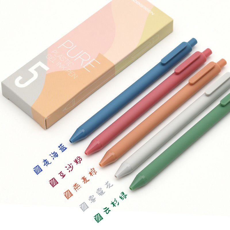 

pulpen gel morandi colour KACO/ pulpen gel warna/ pulpen gel murah/ pulpen ketebalan 0,5mm/ pulpen