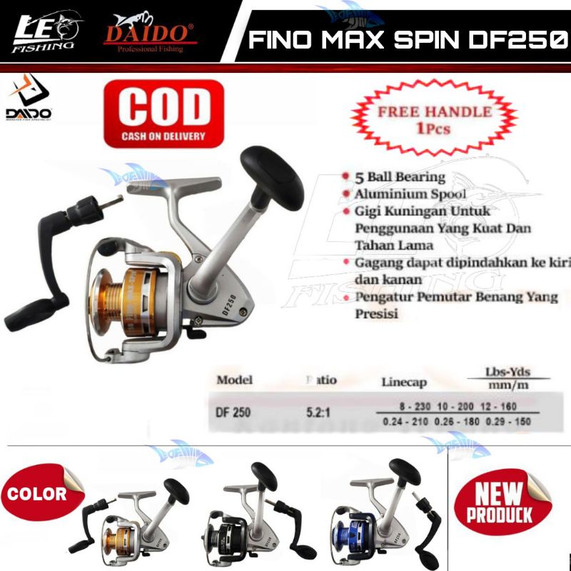 REEL PANCING DAIDO FINO DAN SIMURA MAX SPIN DF250 5 BEARING