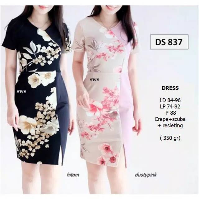 DRESS WANITA DRESS IMPORT SCUBA