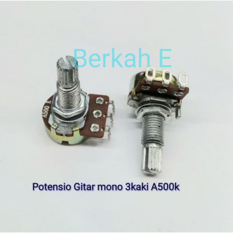 Potensio Gitar 3 Kaki A500K Mono