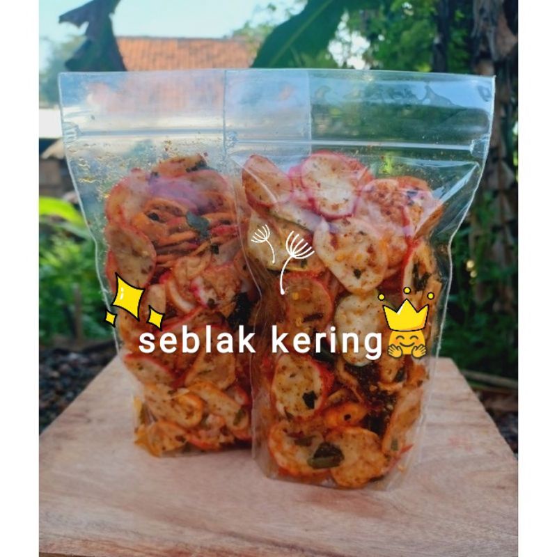

(CEMILAN) kerupuk seblak extra pedas daun jeruk isi 100 gram