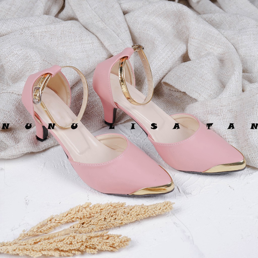 NunuLisaTan - 5 Warna Termurah High HEELS Hak pump Wanita 5cm GELANG