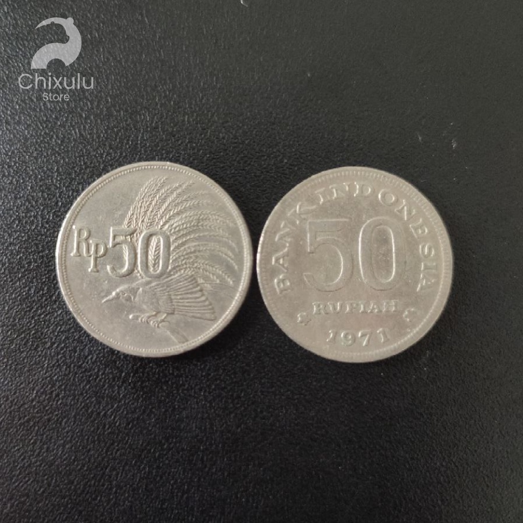 Uang Koin Kuno Rp50 Cendrawasih Tahun 1971 | Uang Lama Indonesia