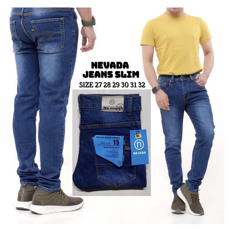 NEVADA JEANS SLIM // CELANA JEANS COWOK