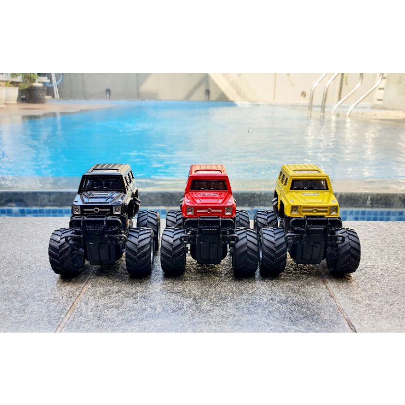 Mainan Mobil Jip Off Road 4 Drive Inertial Bigfoot JEEP Monster Truck Miniatur Diecast Mobil Mobilan