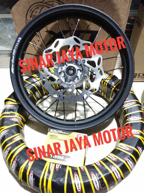 Velg klx 150 - klx bf 150 - dtracker 150 - 1set super moto  paketan