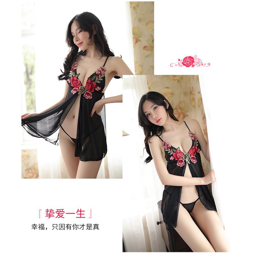 Victoria Set Lingerie Pakaian Dalam Wanita Tali Spaghetti Aksen Lace Fashion Import 3046