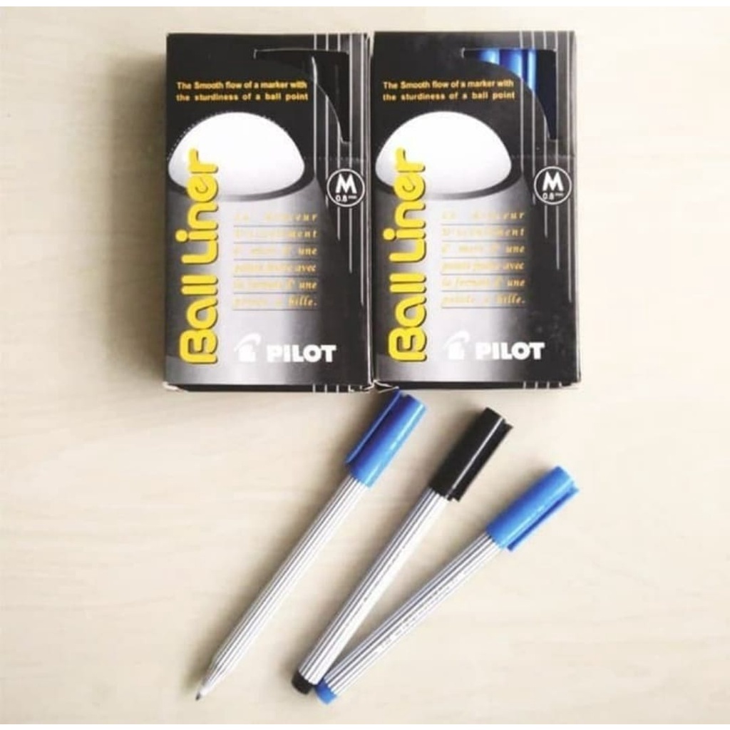 BALLPOINT PILOT BALLINER HITAM/BIRU(1lusin)