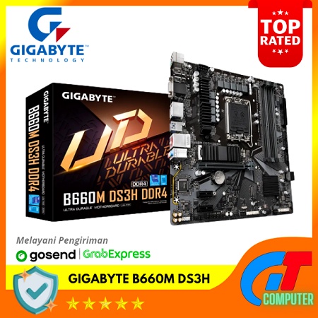 GIGABYTE B660M DS3H DDR4 (LGA 1700, B660M, DDR4, USB3.2, SATA3)