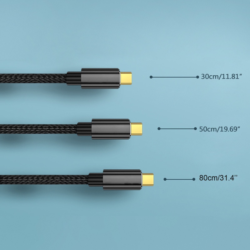 Cre Kabel Data Thunderbolt 4Cable USB 4 40Gbps USB Tipe C Ke Tipe C PD 100W 8K