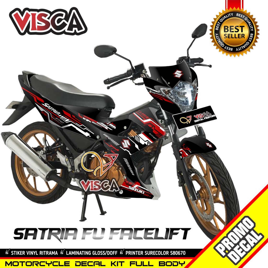 Decal Satria Fu Facelift 2014 Full Body Stiker Satria Fu Facelift 2014 Full Body Striping Satria Fu 