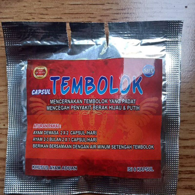 Obat TEMBOLOK ayam kapsul SUF