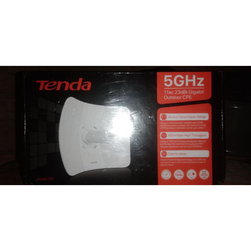 Router Tenda 09 5GHz 11ac 23dBi Gigabit Outdoor CPE