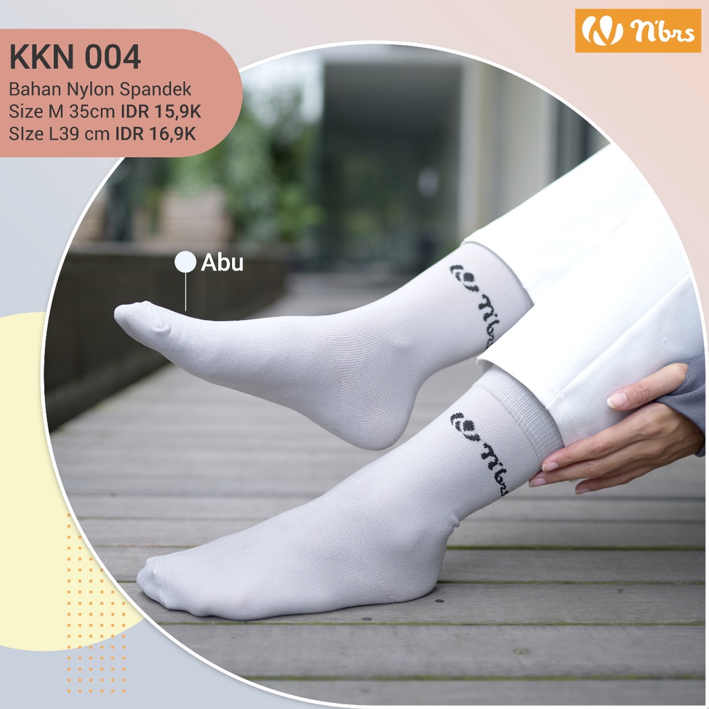 Kaos Kaki Nibras Original Tanpa Jempol Polos Warna Hijab Wanita Dewasa (KKN-04)