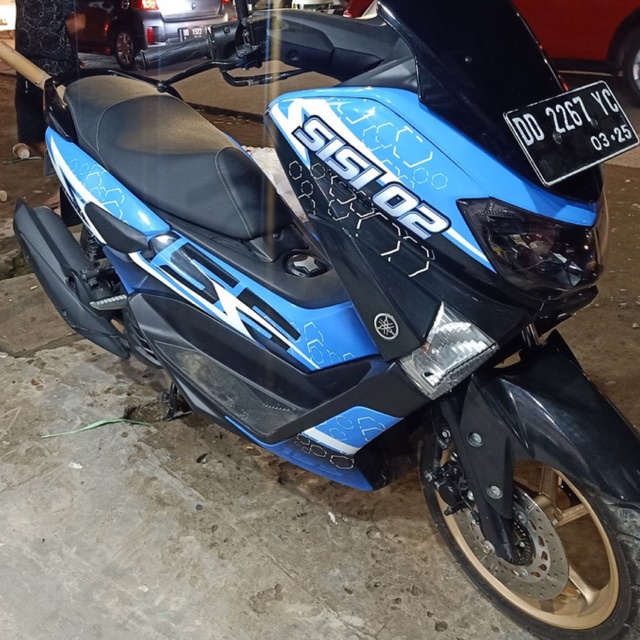Stiker Nmax Decal Full Body Nmax Premium Blue B Glossy DNKZ