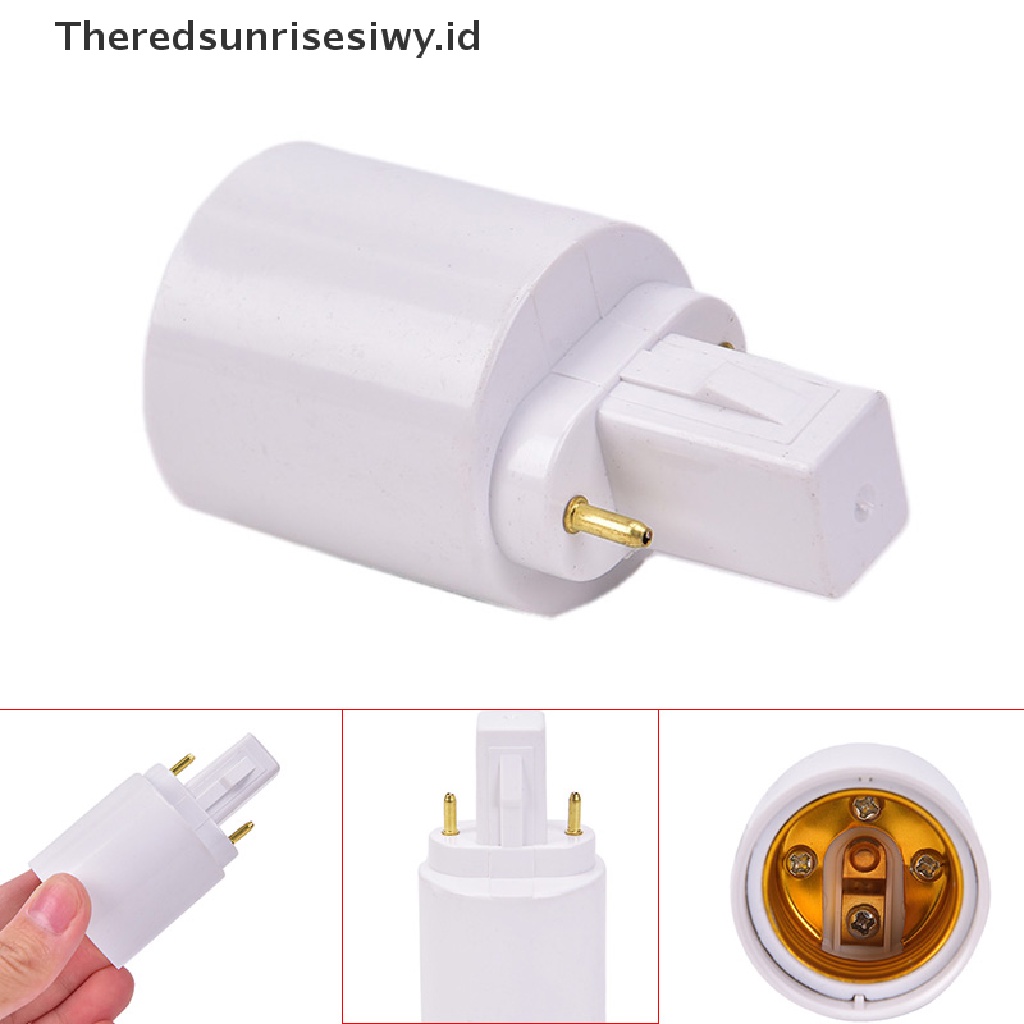 (Theredsunrisesiwy.Id) Adaptor Converter Fitting Bohlam Lampu Halogen Led G23 Ke E27 E26