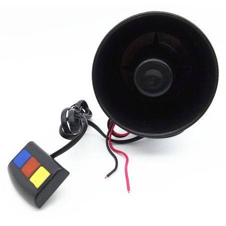 ZKXX Klakson Sirine Polisi Loud Speaker 4 Tone 30W - KX-5004 - Black
