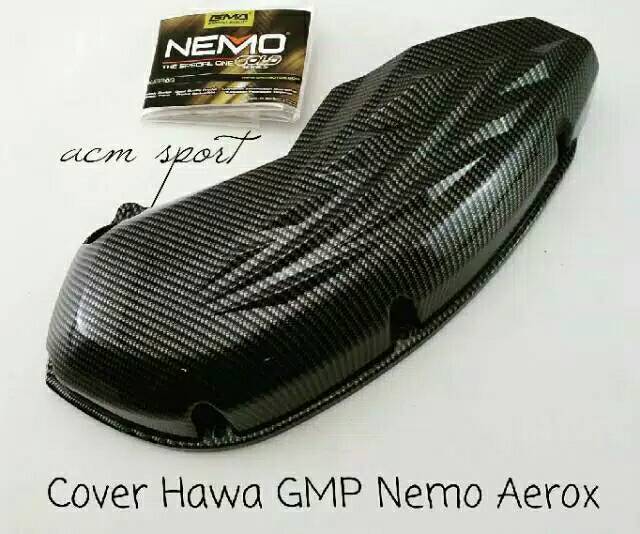 Cover carbon Cvt PLUS Hawa karbon Nemo Yamaha Aerox 155 , Lexi 125 PAKET