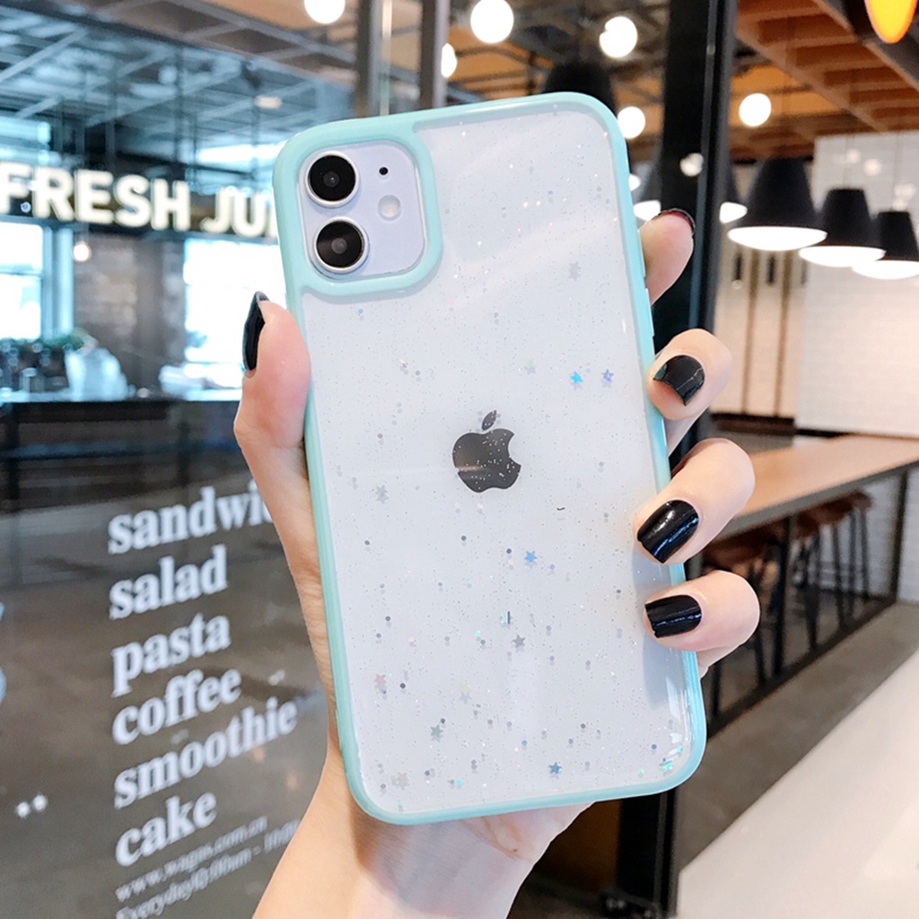 Candy Transparent Phone Case For iPhone 11 12 Pro Max XS X XR 7+ 8 plus SE 2020 Soft Shockproof Cases Cover