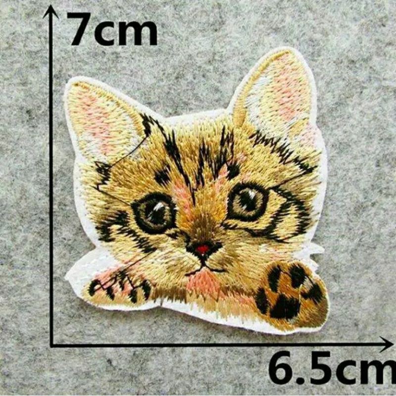 Patch Iron Bordir Kucing