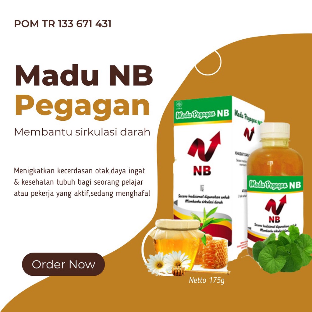 Madu Pegagan NB Nutribrain F1 - Solusi Lambat bicara  vitamin anak yang bagus untuk otak