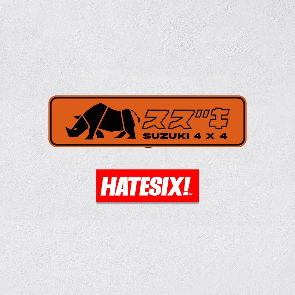 Sticker Decal Suzuki Jimny 4x4 Strip Hatesix