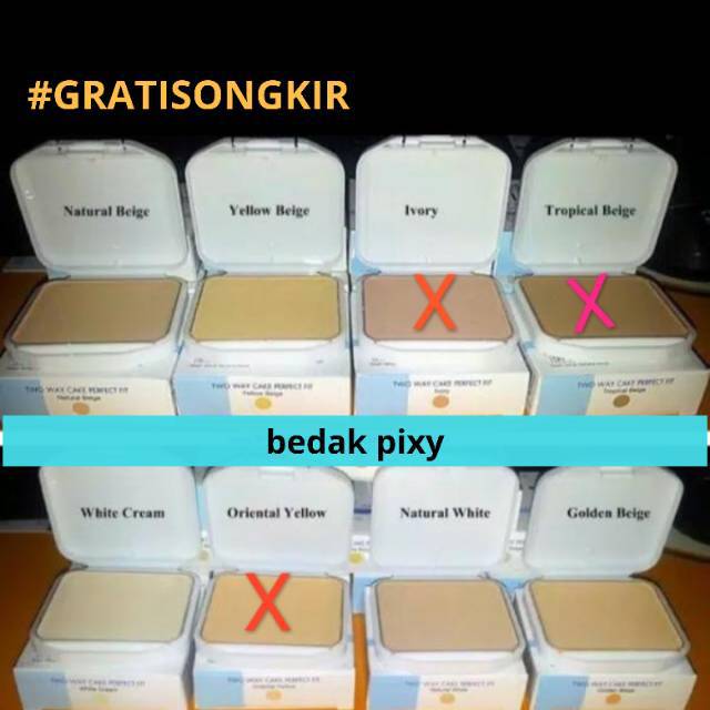 Bedak pixy two way cake refill original