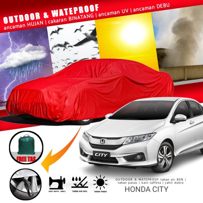 Cover Sarung Penutup Body Mobil Honda New City Hatcback 2022 Waterproof 80% Anti air Tahun 2005 2006 2007 2008 2009 2010 2011 2012 2013 2014 2015 2016 2017 2018 2019 2020 2021 2022