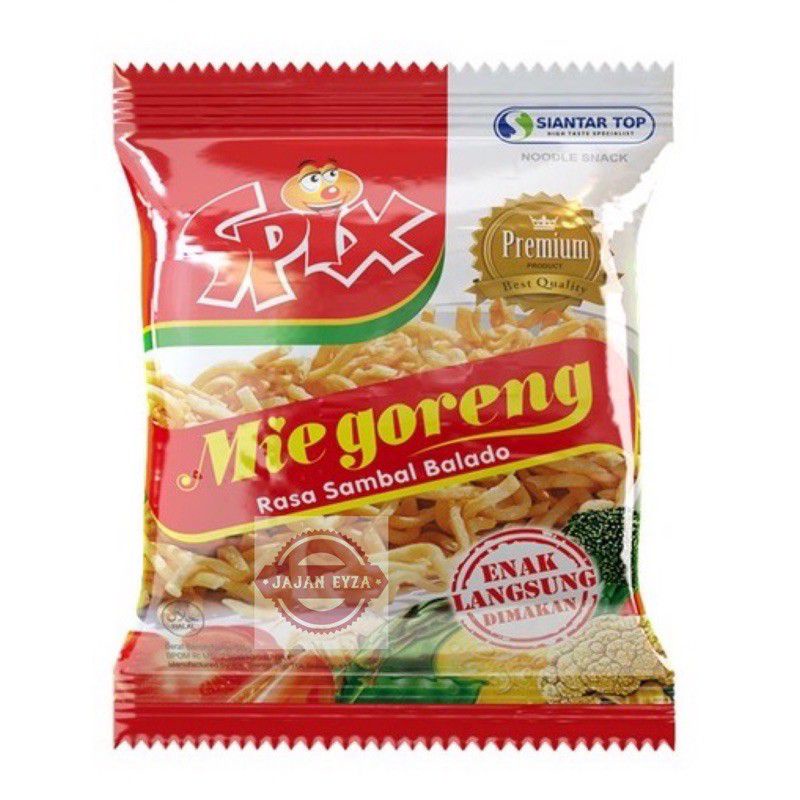 

Snack makanan ringan Spix mie jumbo