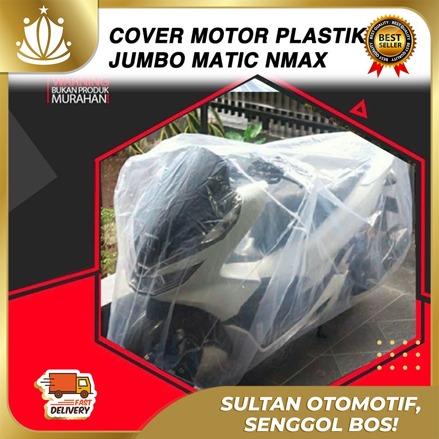 Cover Sarung Motor PLASTIK NMAX, PCX, AEROX, ADV, LEXI Anti Air Debu - Jumbo