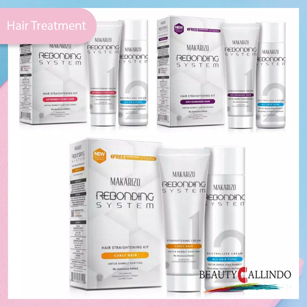 MAKARIZO Rebonding System Hair Straightening Kit