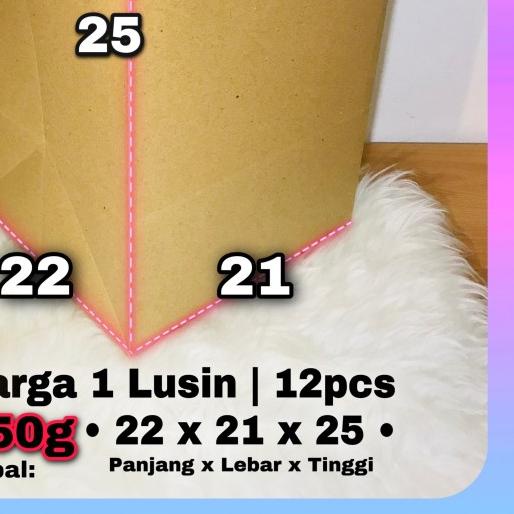 

☈ paper bag kotak bento paperbag nasi box tumpeng mini / LUSIN 21 x 22 - LUSiN/Tinggi 25 ☂