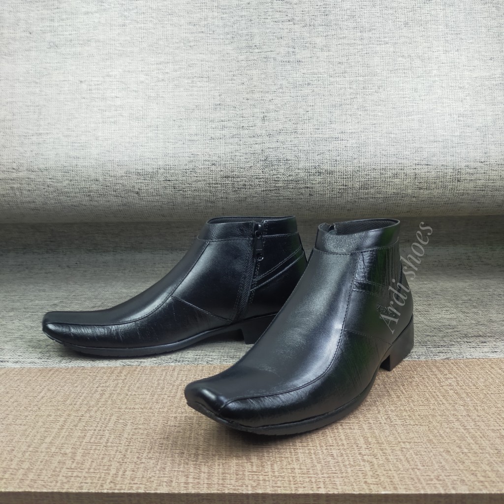 SEPATU PANTOFEL PRIA BOOT KULIT ASLI PENTOFEL TINGGI  SEPATU KERJA KANTOR PENTOPEL DINAS 0321