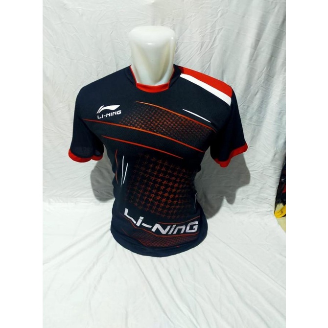 Pakaian Olahraga Pria Koas Olahraga Kaos Badminton Lining Terbaru