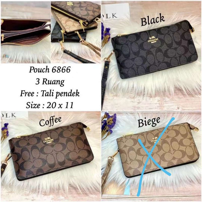 Dompet clutch coach wanita