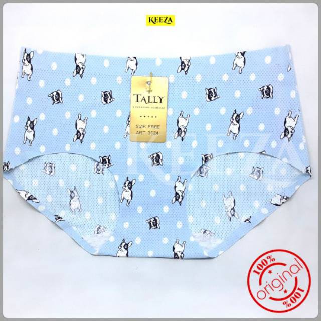 CD TALLY 3024 katun Celana Dalam Seamless Motif Tanpa Jahitan Anti Nyeplak Murah