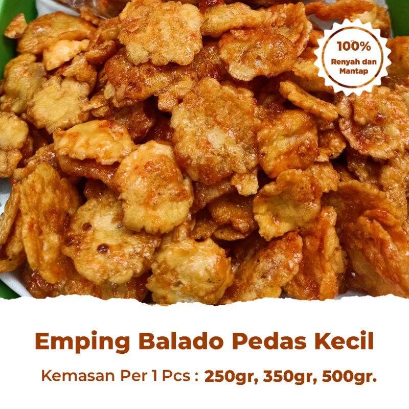 

EMPING BALADO PEDAS KECIL RENYAH KEMASAN 500 GRAM