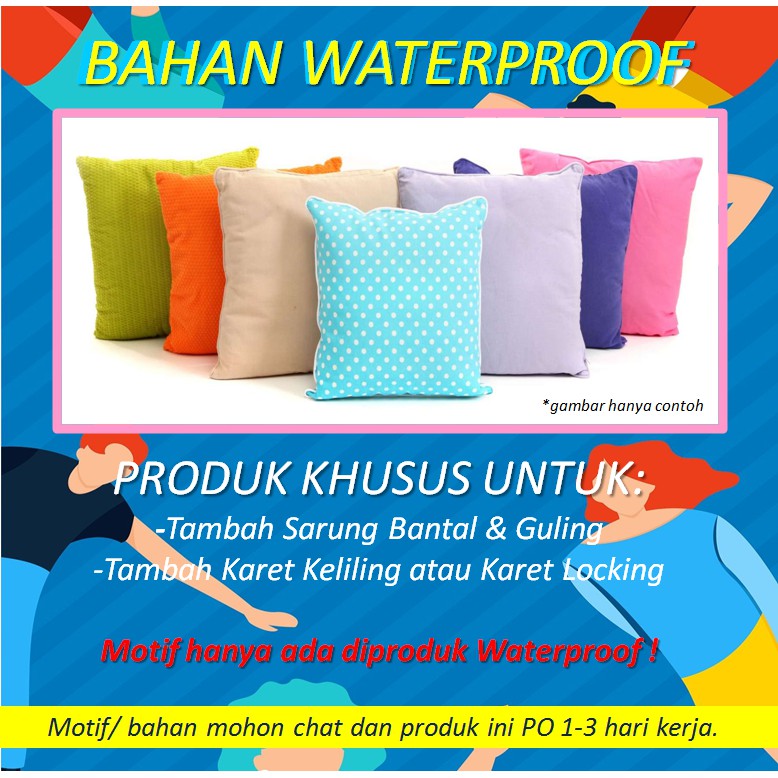 TAMBAH Sarung Bantal dan Sarung Guling Waterproof Anti Air anti Ompol