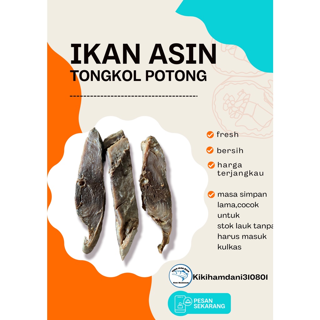 

Ikan Asin Tongkol Potong 250gr Murah