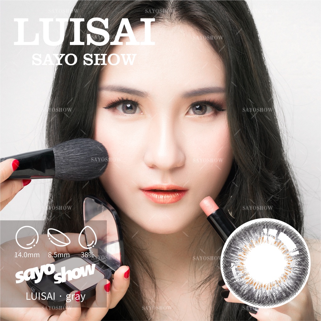 SAYOSHOW 1 PCS/SEBELAH MATA ( HANYA 1 PCS ) - Softlens LUISAI Normal, Minus 1.00 S/D 8.00 (14 mm)