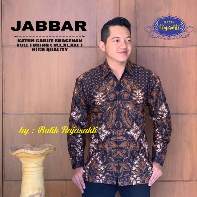 KEMEJA BATIK PRIA LENGAN PANJANG JABBAR