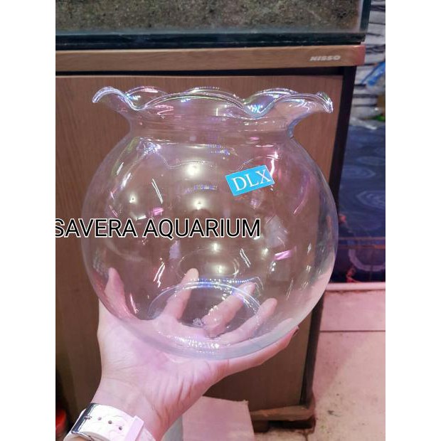 Fish Bowl Shella 4 Liter Aquarium Bulat Toples Ikan Murah