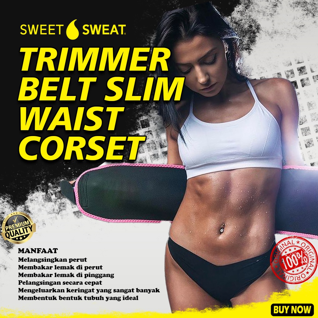 SWEET SWEAT TRIMMER BELT SLIM WAIST CORSET Pembakar Lemak Perut