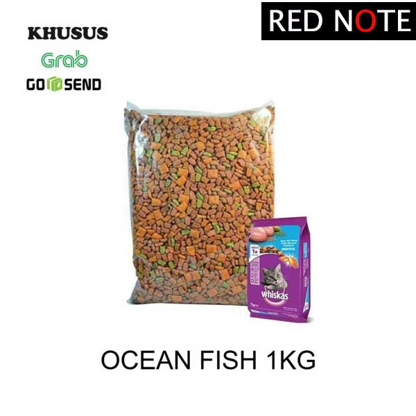 Whiskas Ocean Fish 1kg (Grab/Gosend)