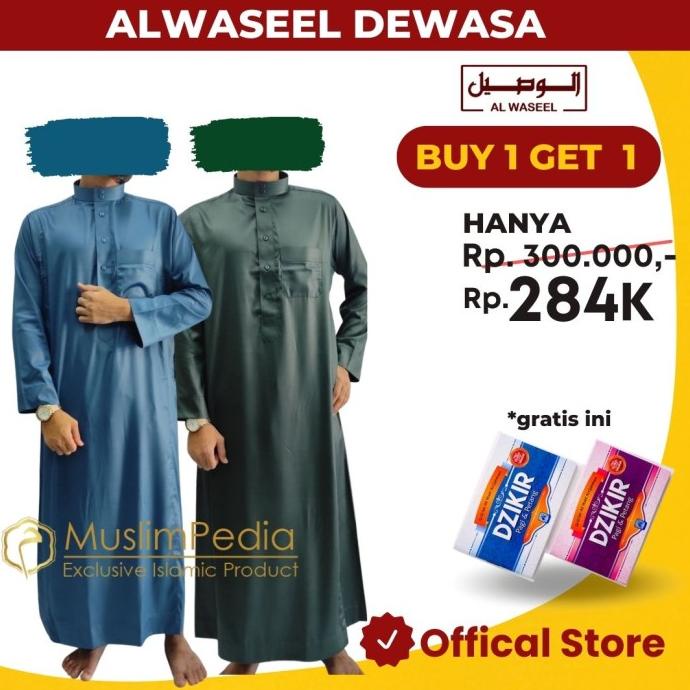 Gamis/Jubah Pria Al Haramain/ Alwaseel Viet Original haromain