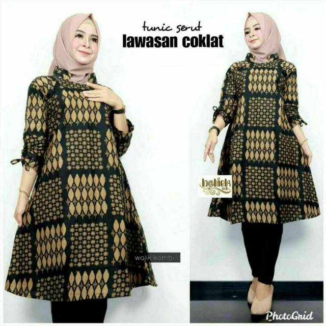 Tunik batik sogan etnik