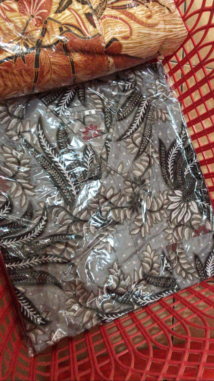 Diskon Bswart Batik Hrb026 Kenongo Hem Pendek Padi Pekalongan M L Xl Batik Pria Murah Modern Grosir